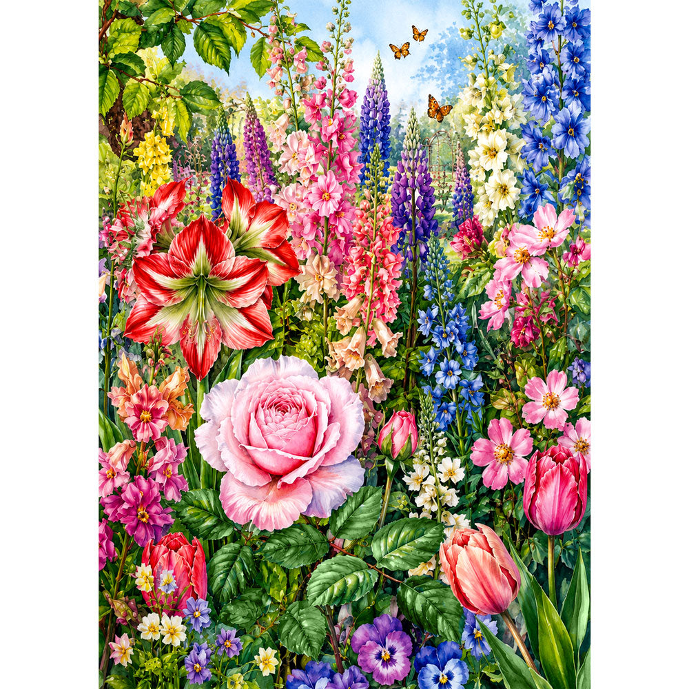 5D Diamond Painting – Blütenmeer voller Farben | Unique Diamond