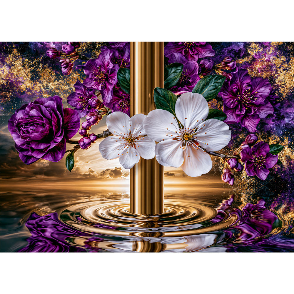 5D Diamond Painting – Blütenportal der Unendlichkeit | Unique Diamond