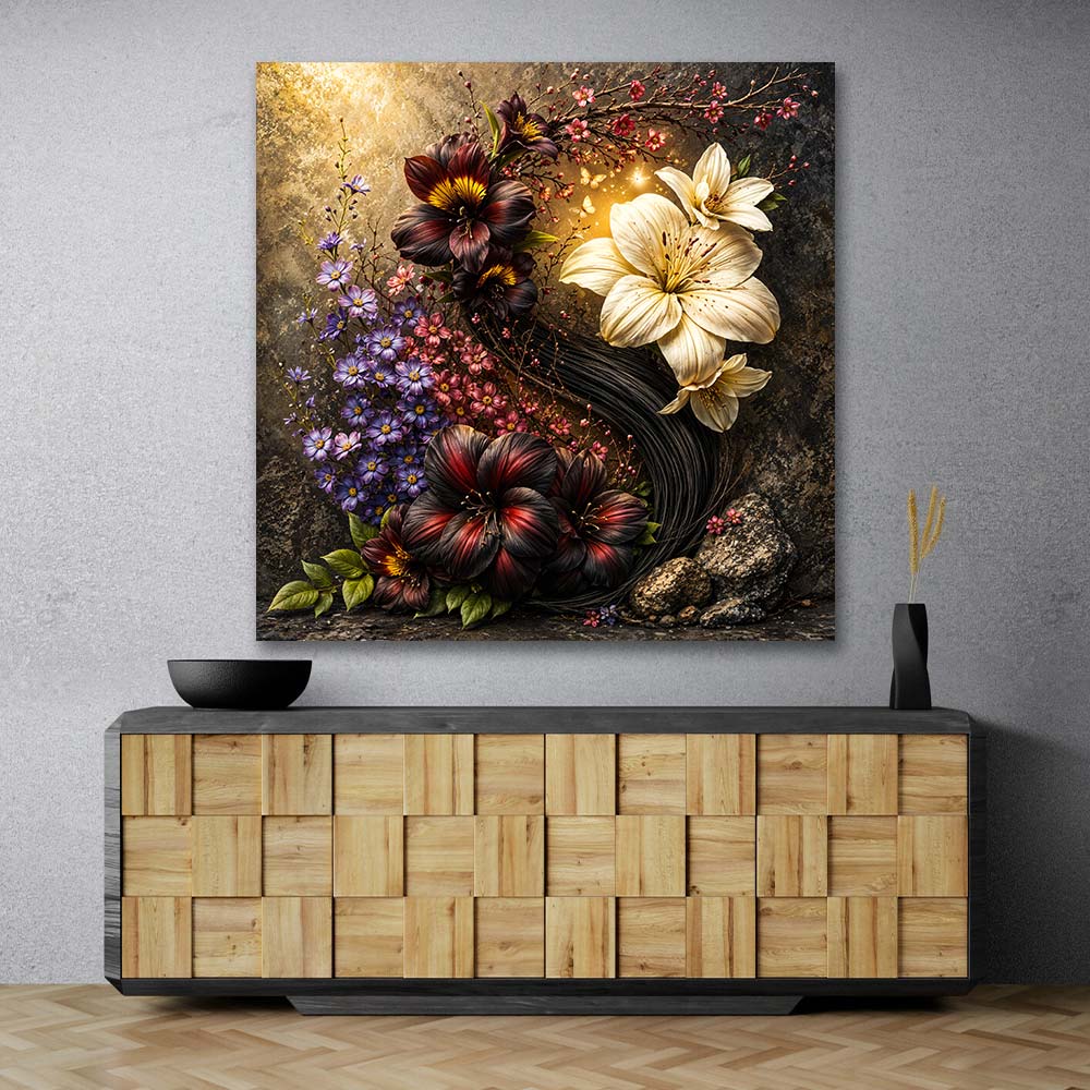 5D Diamond Painting – Blütenreigen der Dämmerung