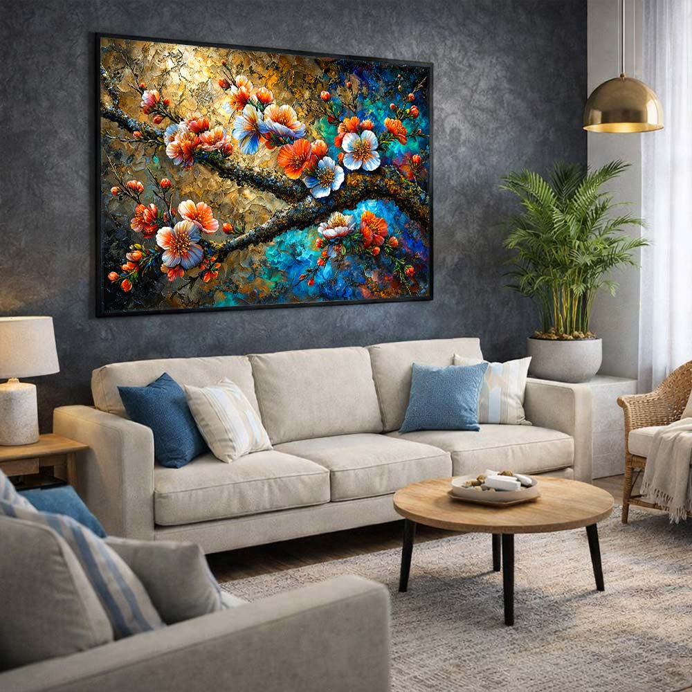 5D Diamond Painting – Blütenzauber im Kristalllicht