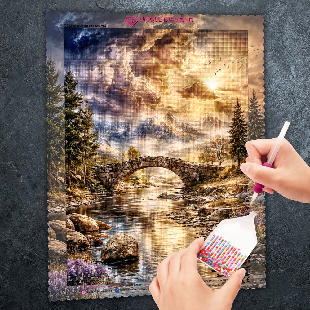 5D Diamond Painting – Bridge to Serenity Unique-Diamond