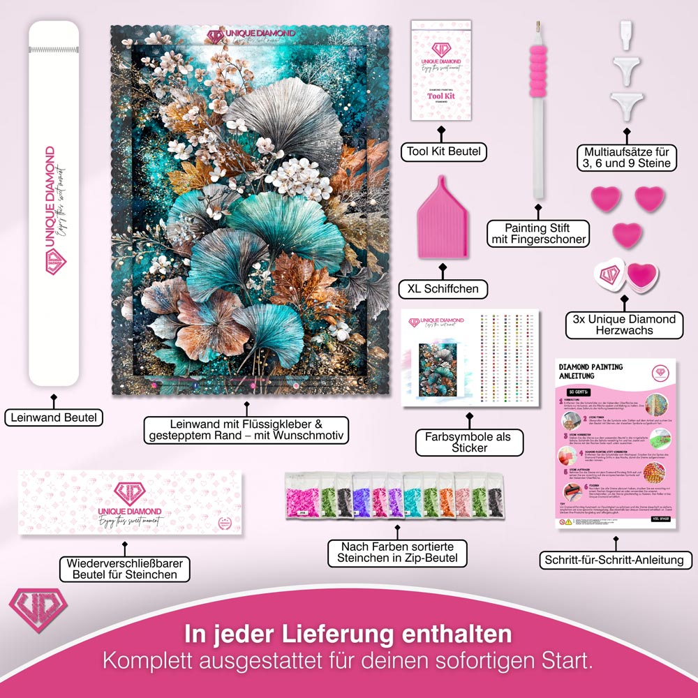 5D Diamond Painting – Celestia Ginkgo Harmony