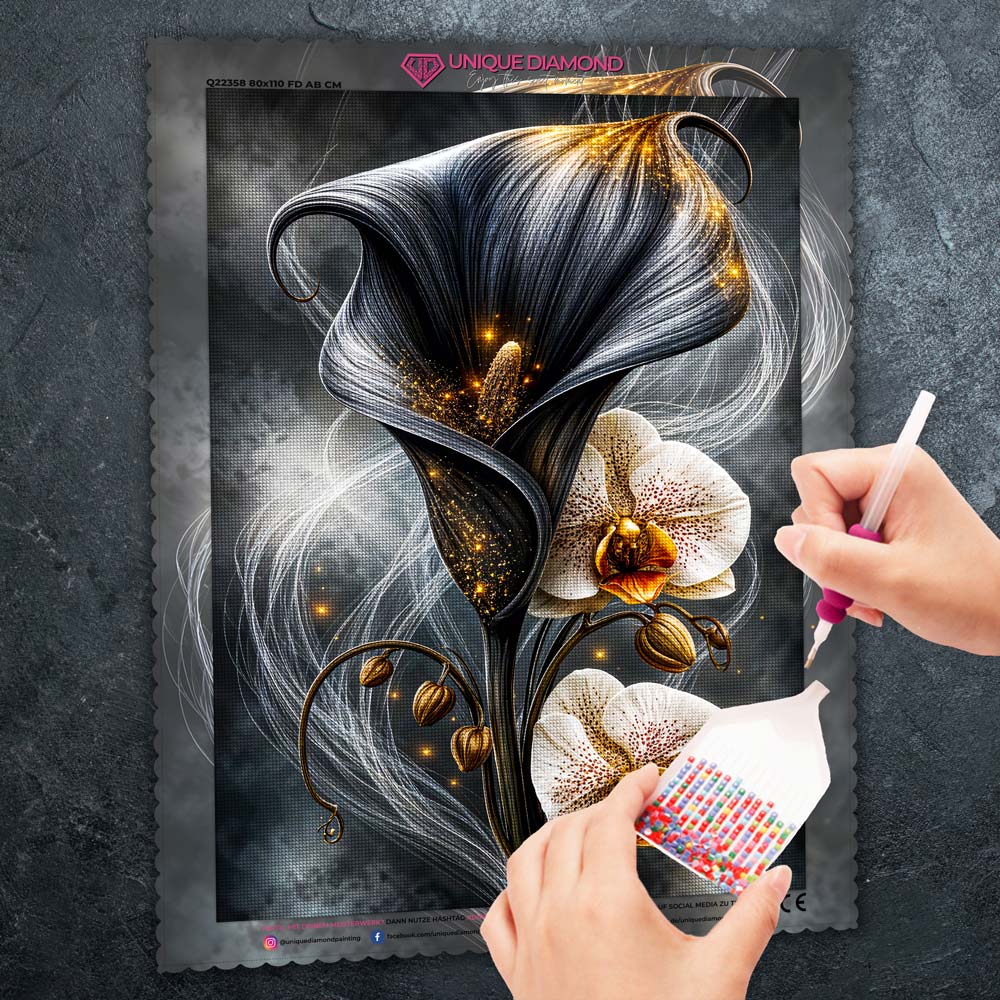5D Diamond Painting – Celestia Noirblüte