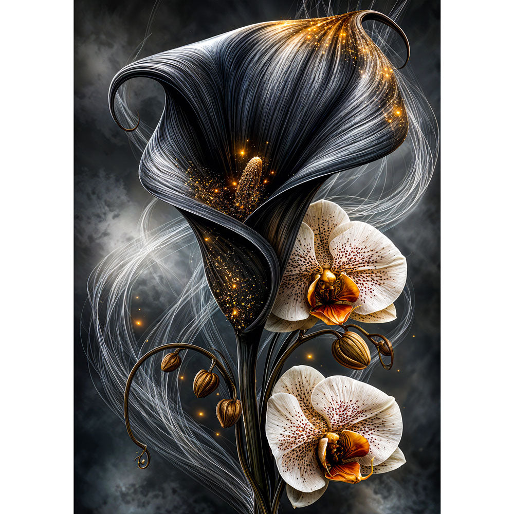5D Diamond Painting – Celestia Noirblüte | Unique Diamond