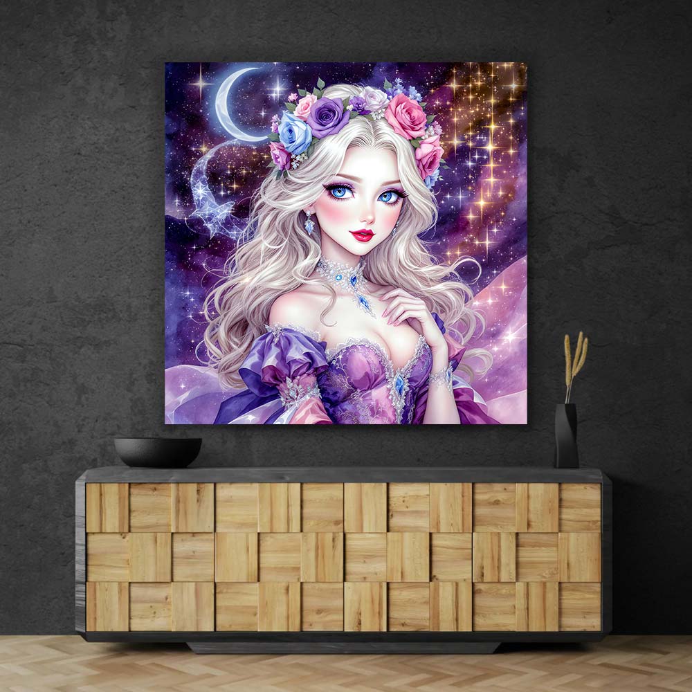 5D Diamond Painting – Celestia, Hüterin der Sterne Unique-Diamond