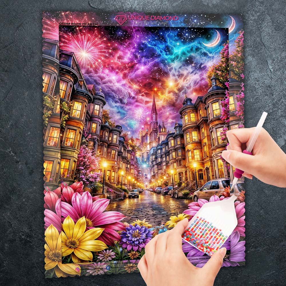 5D Diamond Painting – Celestial Celebration Unique-Diamond