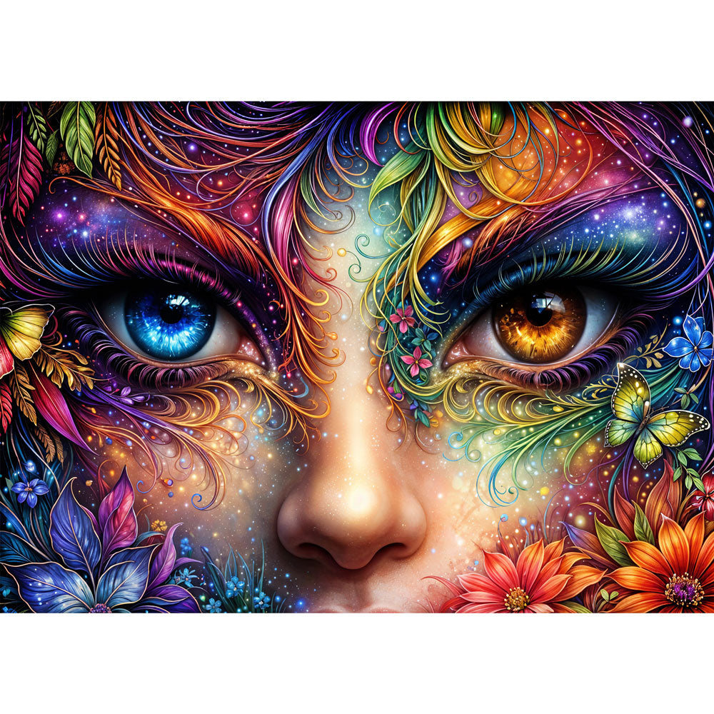 5D Diamond Painting – Cosmic Bloom Unique-Diamond