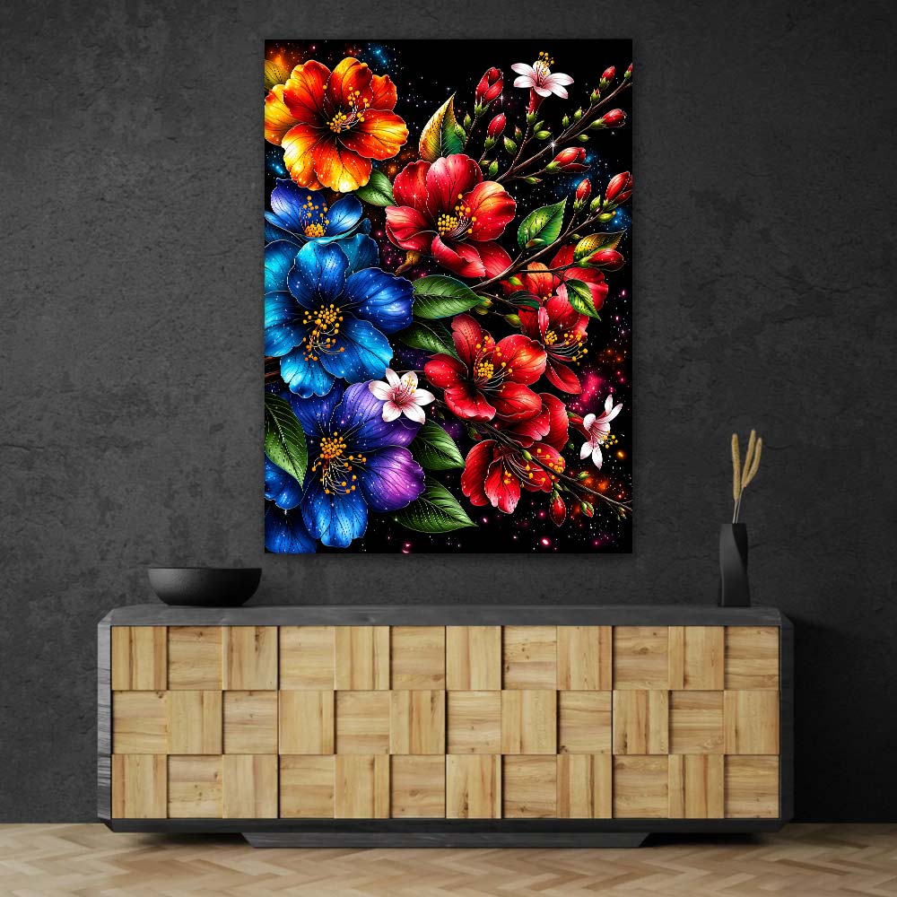 5D Diamond Painting – Cosmic Blossom Symphony