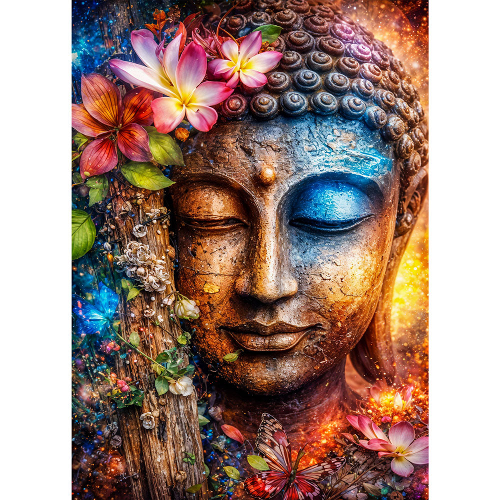 5D Diamond Painting – Cosmic Buddha, Unique-Diamond