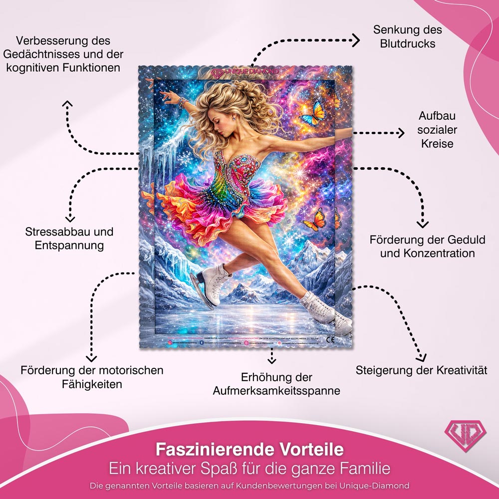 5D Diamond Painting – Cosmic Ice Skater