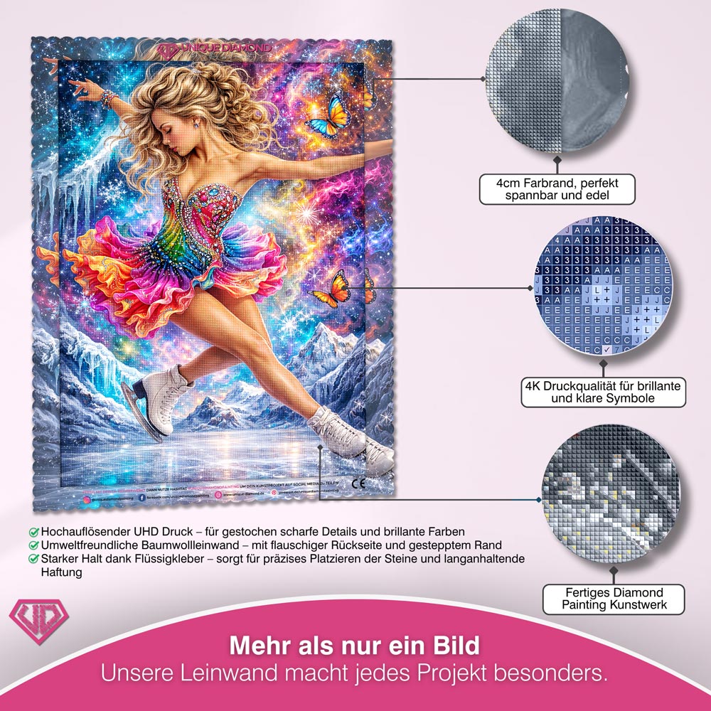 5D Diamond Painting – Cosmic Ice Skater