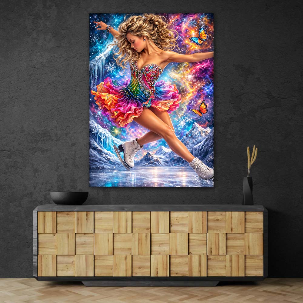5D Diamond Painting – Cosmic Ice Skater