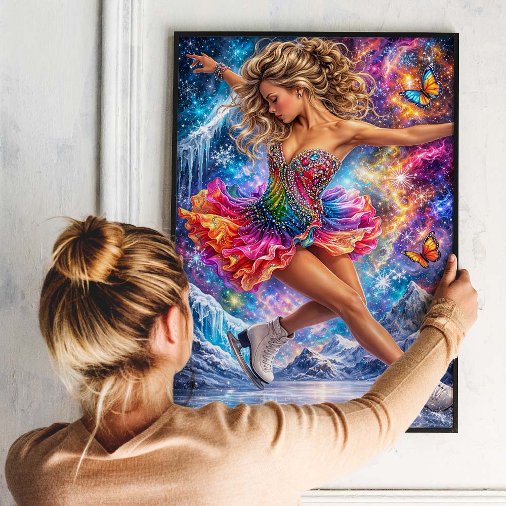 5D Diamond Painting – Cosmic Ice Skater