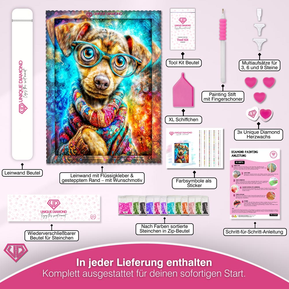 5D Diamond Painting – Cosmic Pup