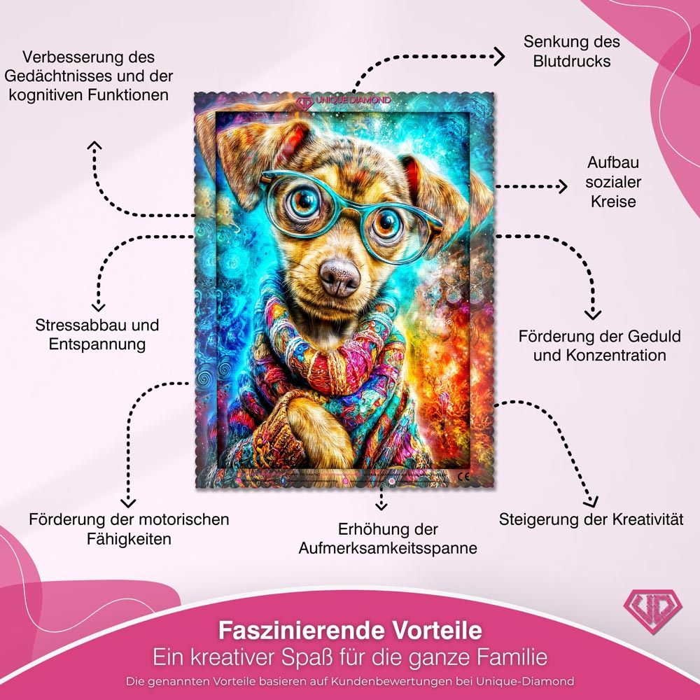 5D Diamond Painting – Cosmic Pup