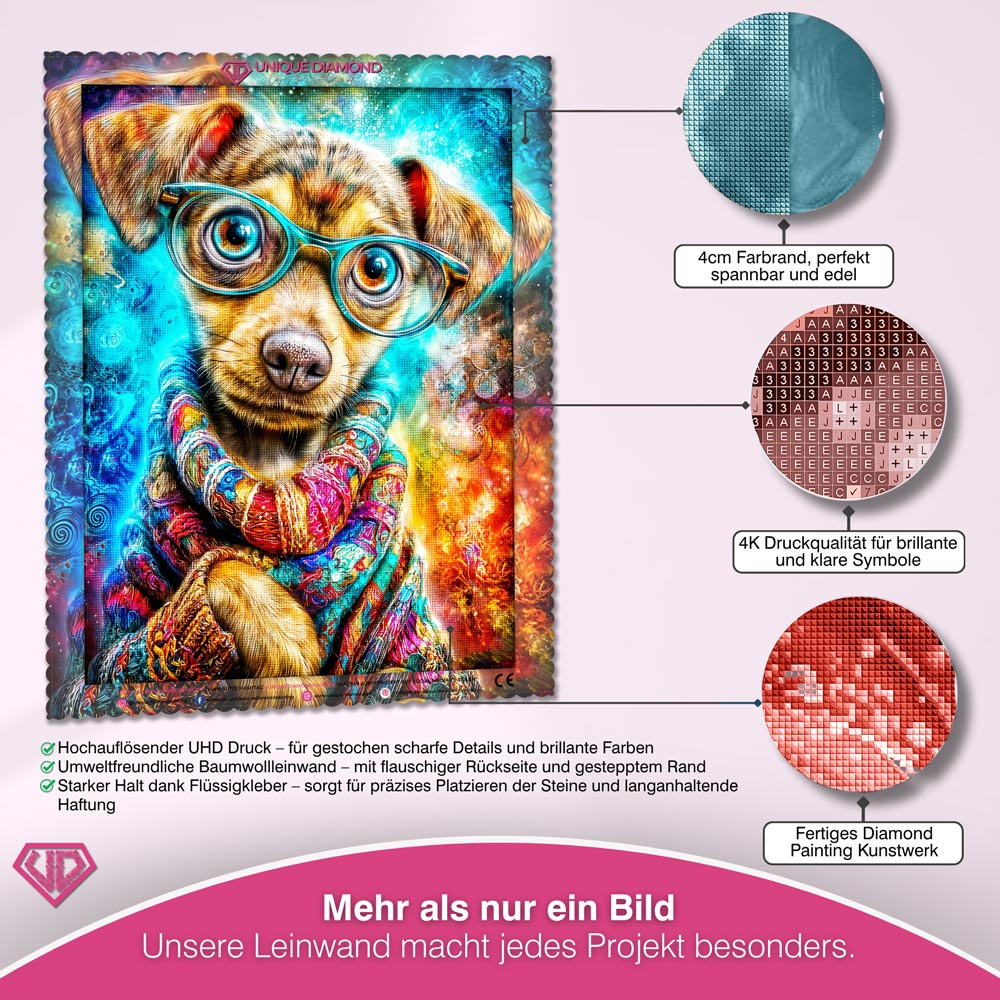 5D Diamond Painting – Cosmic Pup
