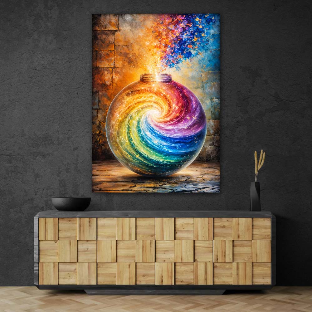 5D Diamond Painting – Cosmic Rainbow Vortex