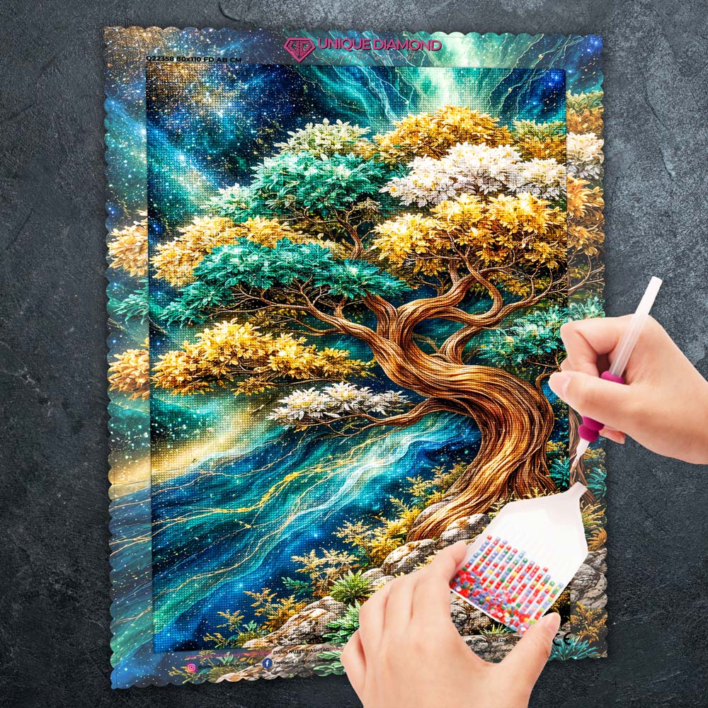 5D Diamond Painting – Cosmic Tree of Harmony