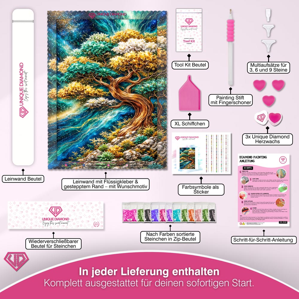 5D Diamond Painting – Cosmic Tree of Harmony