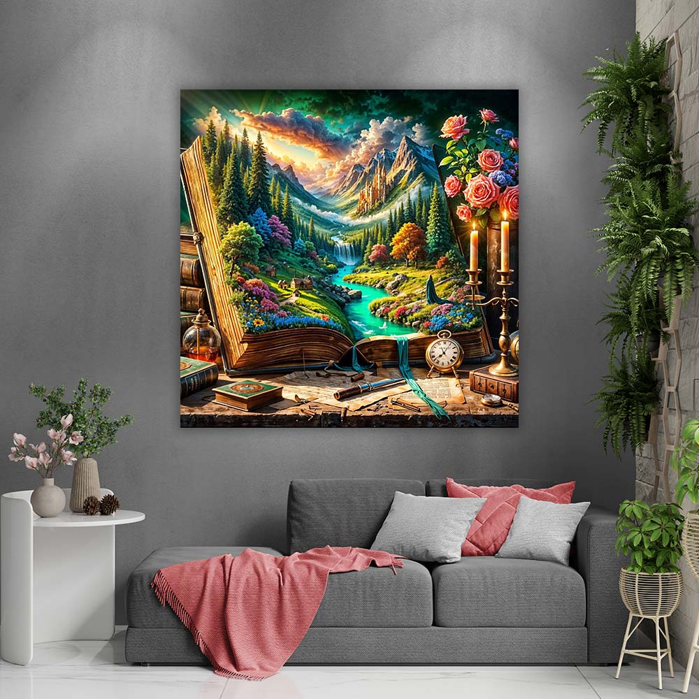 5D Diamond Painting – Das Buch der Fantasie Unique-Diamond