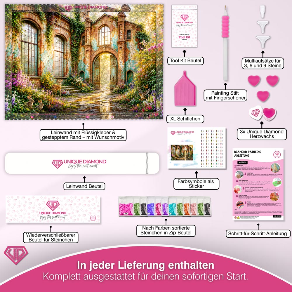 5D Diamond Painting – Das Erwachen der Vergessenen Gärten