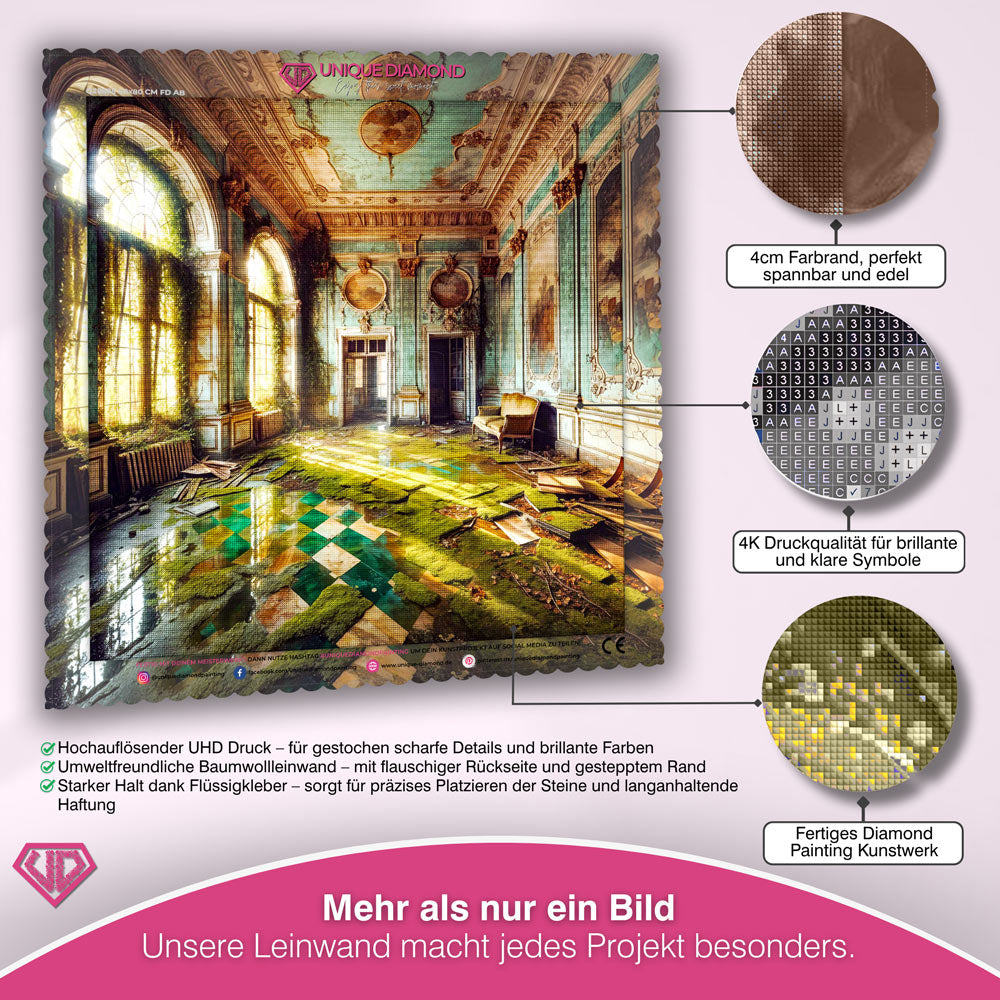 5D Diamond Painting – Das Vergessene Sonnenzimmer von Virellia Unique-Diamond