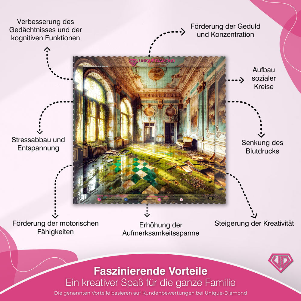 5D Diamond Painting – Das Vergessene Sonnenzimmer von Virellia Unique-Diamond