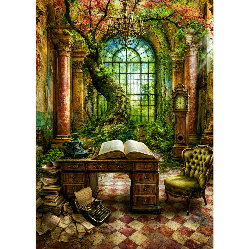 5D Diamond Painting – Das Vermächtnis der grünen Bibliothek | Unique Diamond