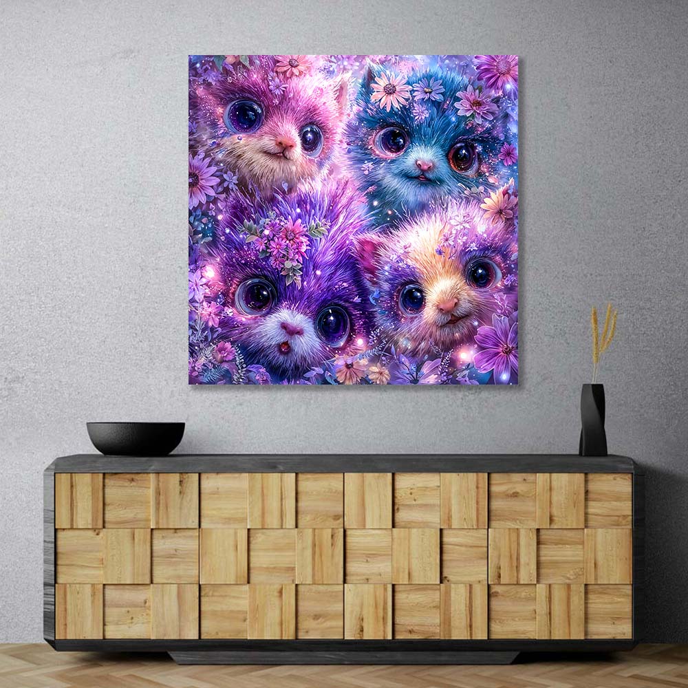 5D Diamond Painting – Die Blütenbande Unique-Diamond
