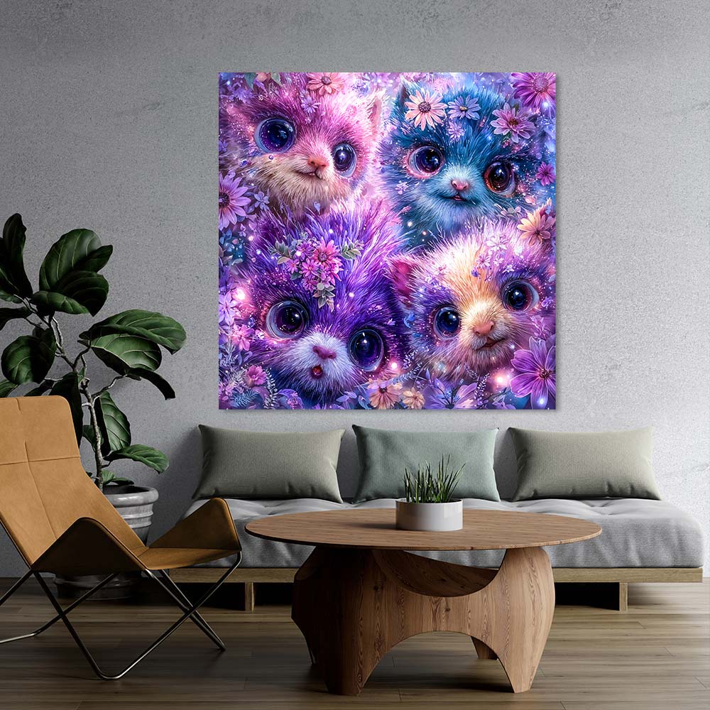 5D Diamond Painting – Die Blütenbande Unique-Diamond