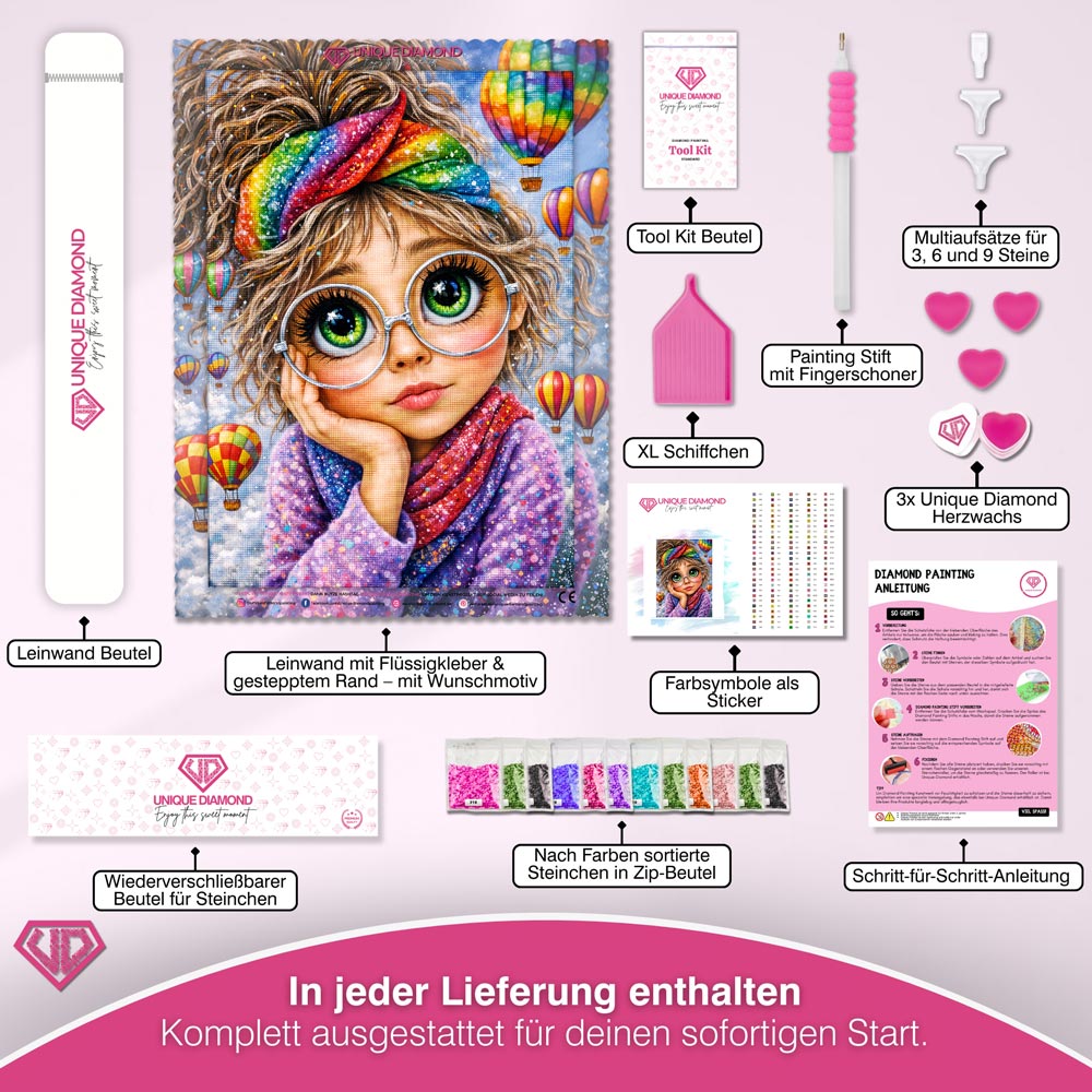 5D Diamond Painting – Dreamy Balloon Girl