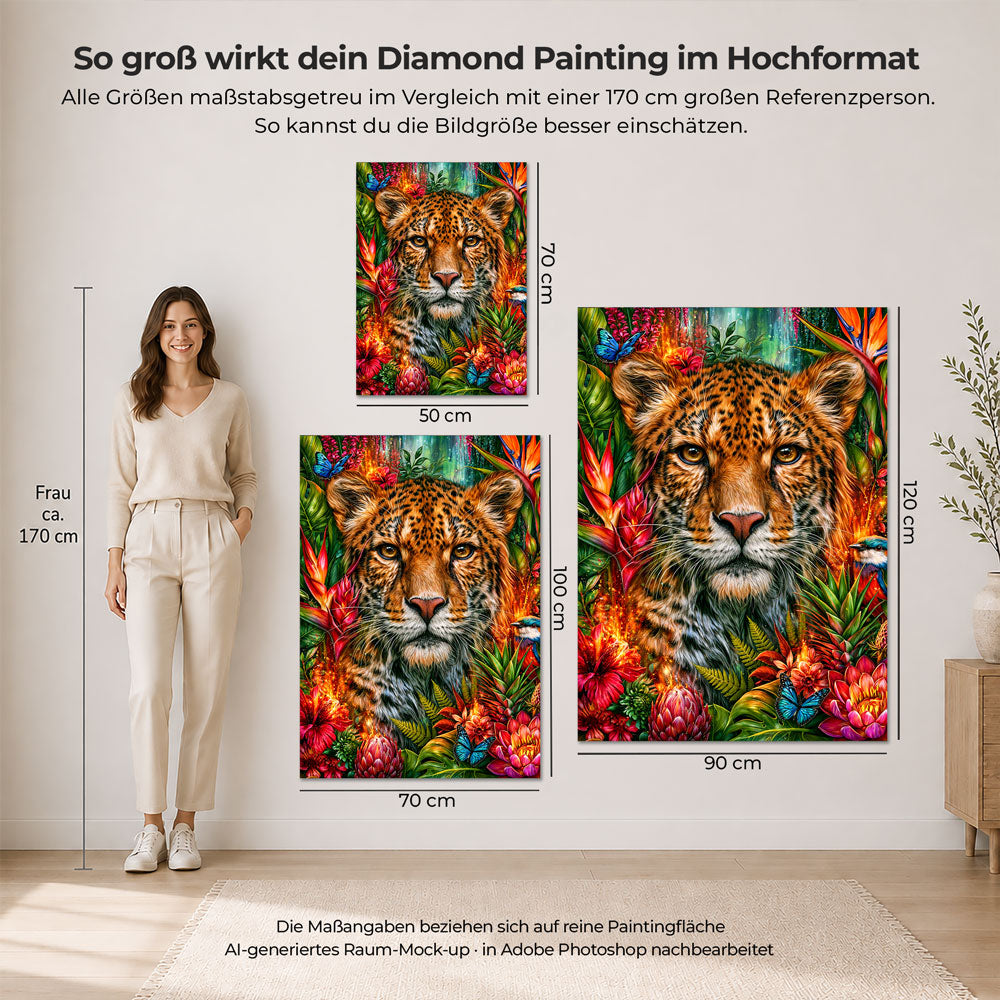 5D Diamond Painting – Dschungelgeist der Wildnis