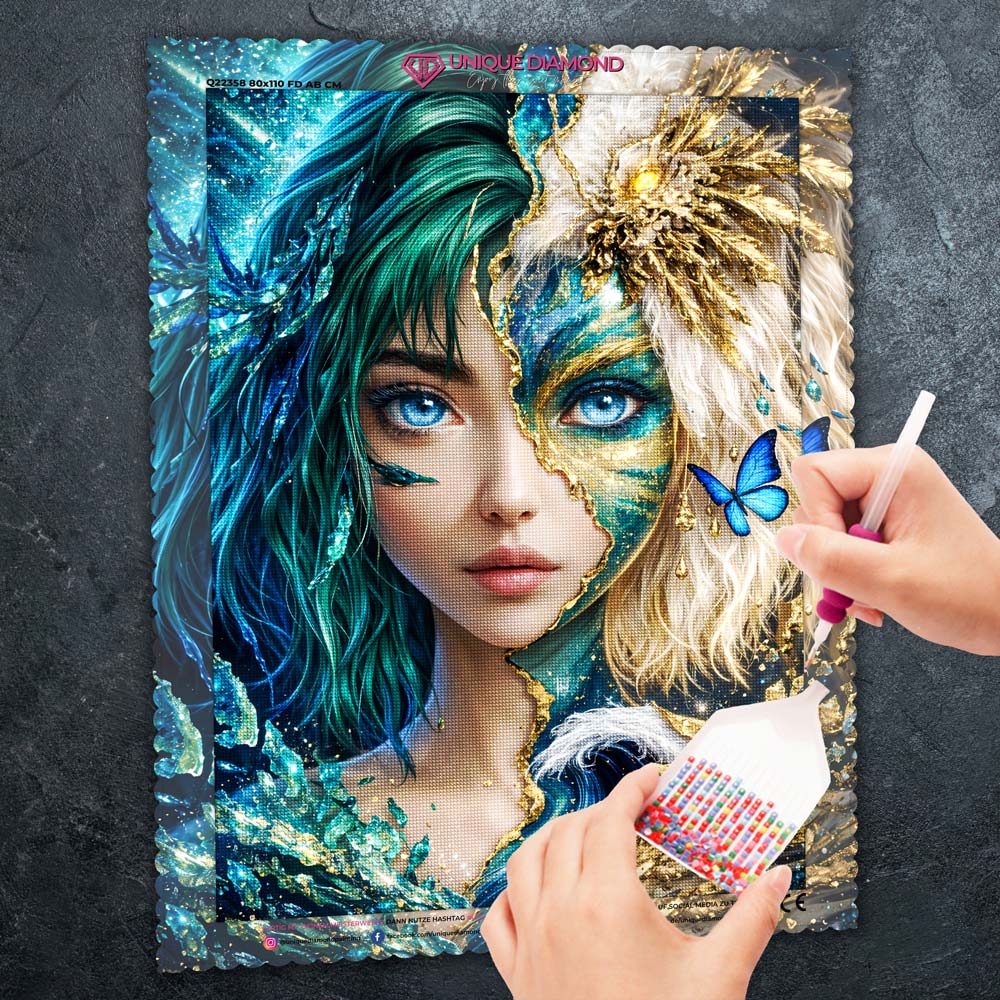 5D Diamond Painting – Dual Soul Enchantress