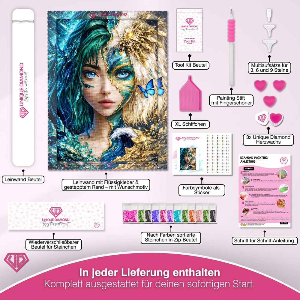 5D Diamond Painting – Dual Soul Enchantress