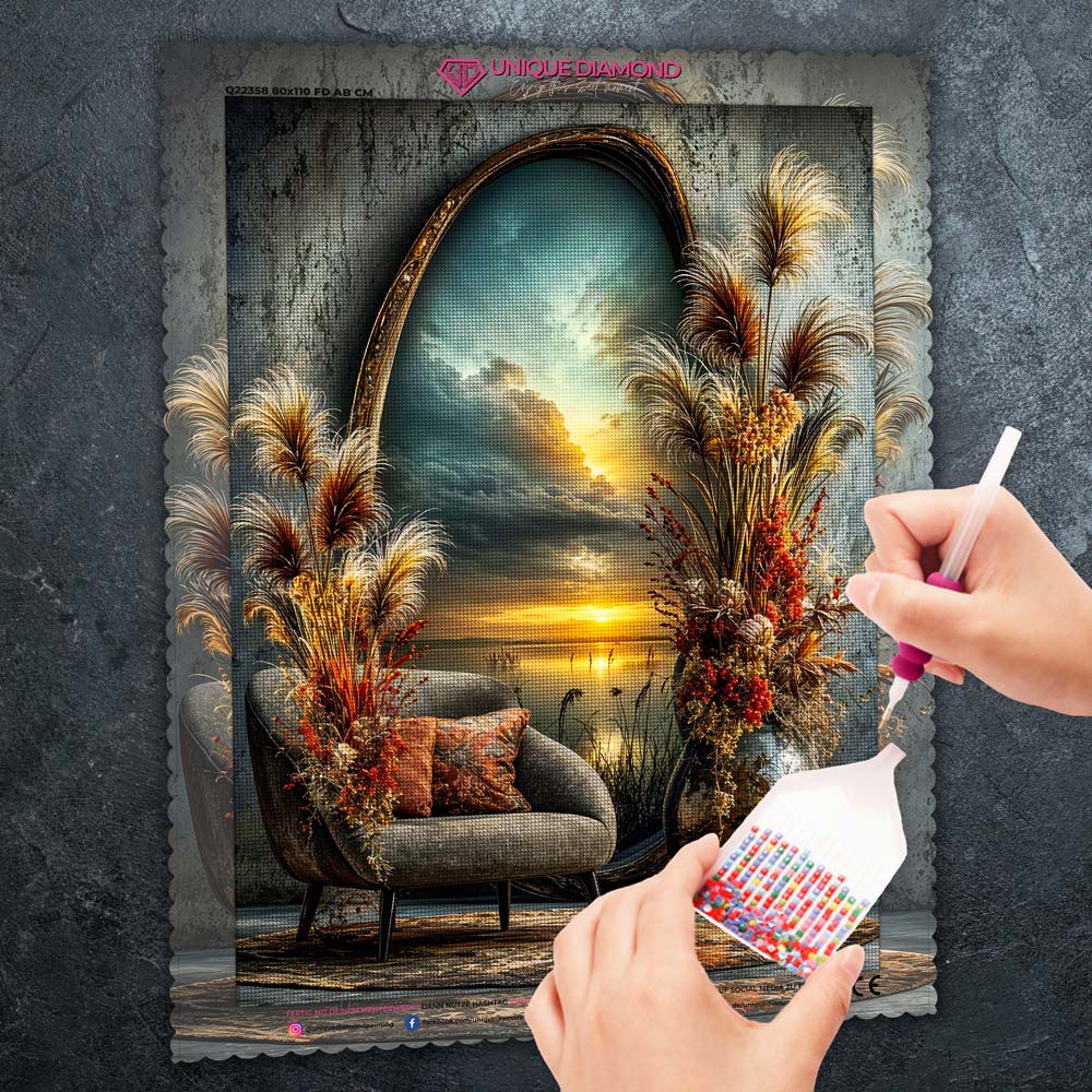 5D Diamond Painting – Elara Abendspiegel