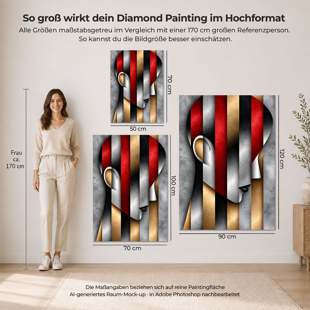 5D Diamond Painting – Elefant der goldenen Formen