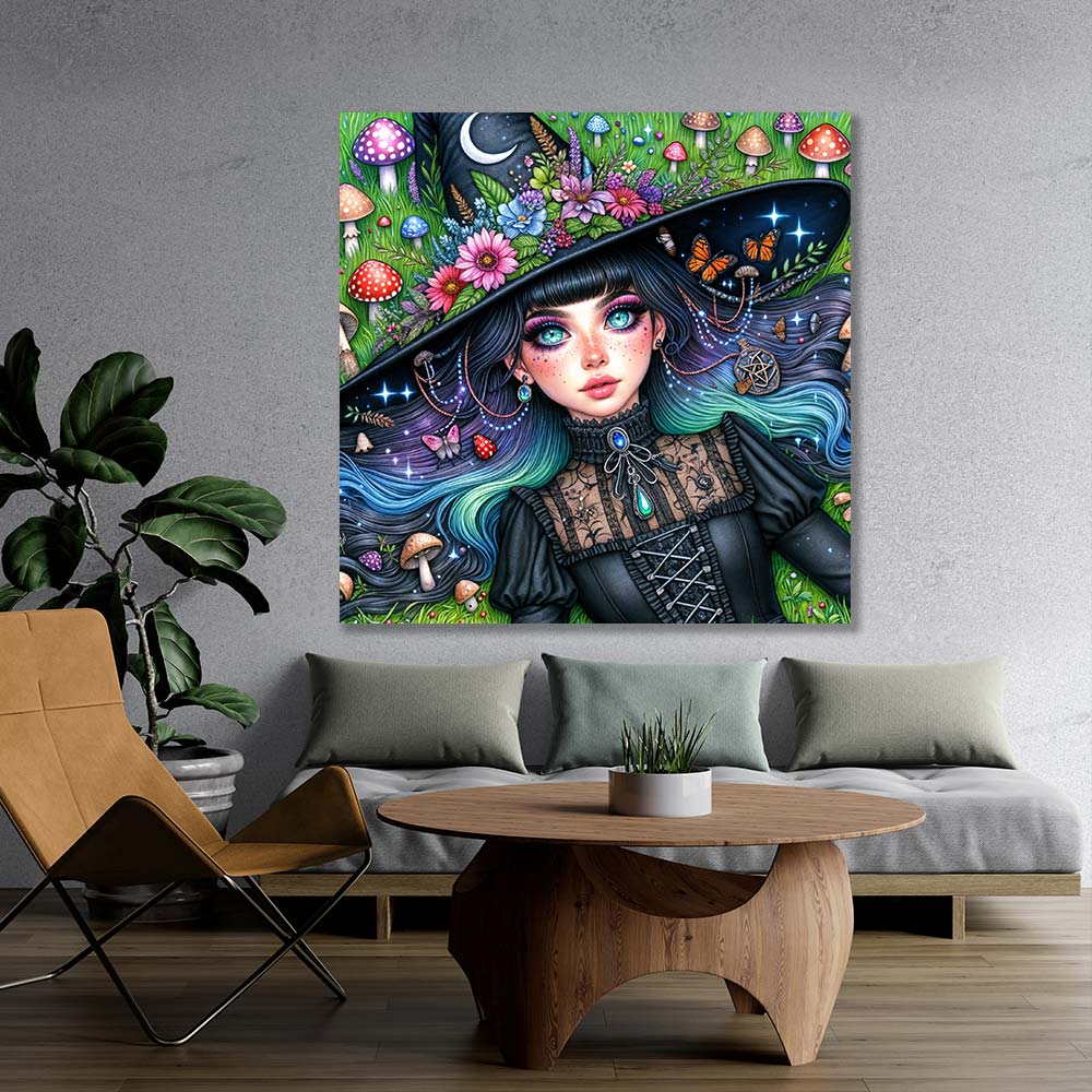 5D Diamond Painting – Elfenhexe im Zaubergarten, Unique-Diamond