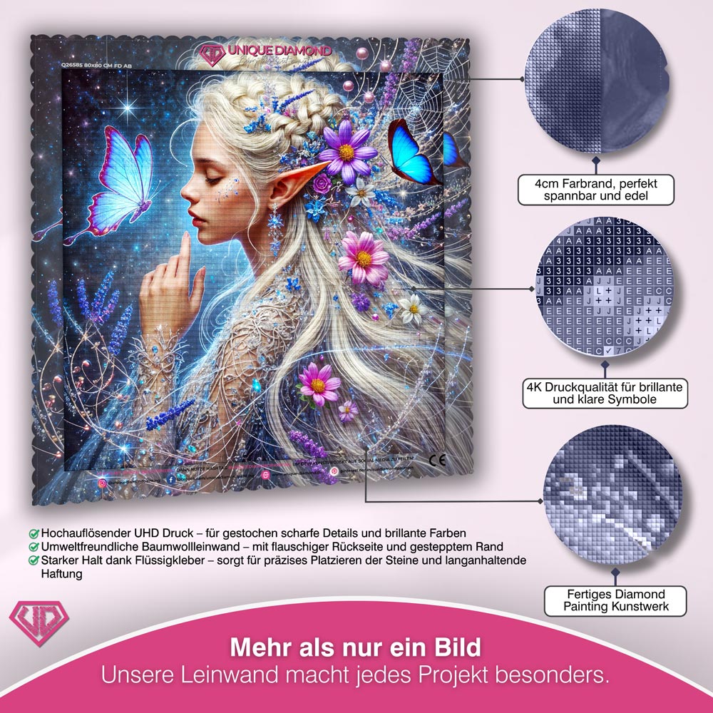 5D Diamond Painting – Elfenzauber im Sternenlicht Unique-Diamond