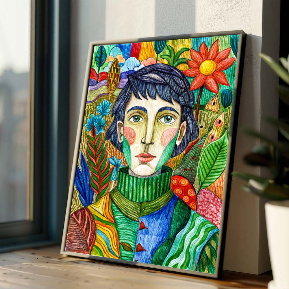 5D Diamond Painting – Elías im Farbenwald Unique-Diamond