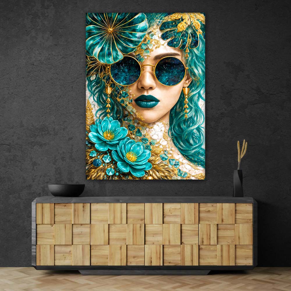5D Diamond Painting – Emerald Glam Muse