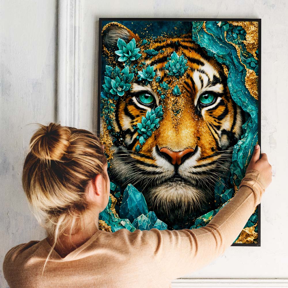 5D Diamond Painting – Emerald Tiger Spirit