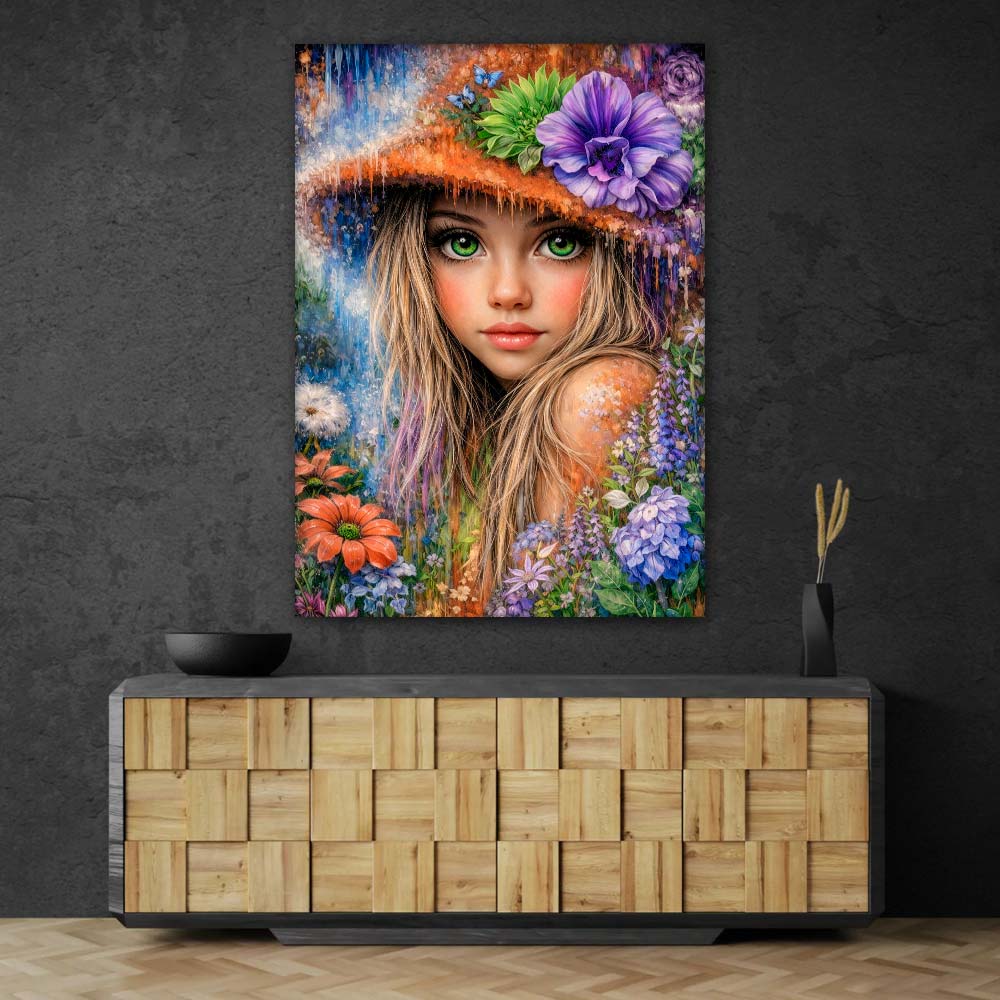 5D Diamond Painting – Enchanted Flower Girl