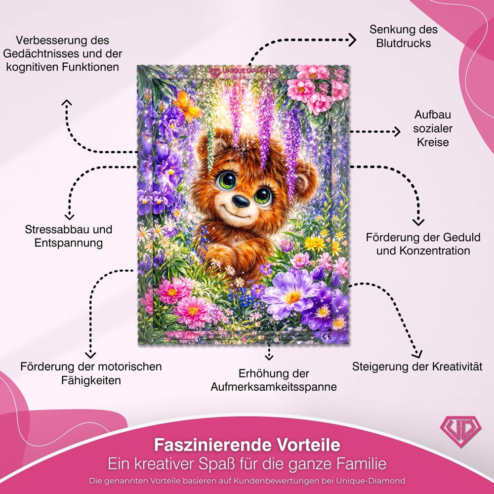 5D Diamond Painting – Enchanted Forest Bear