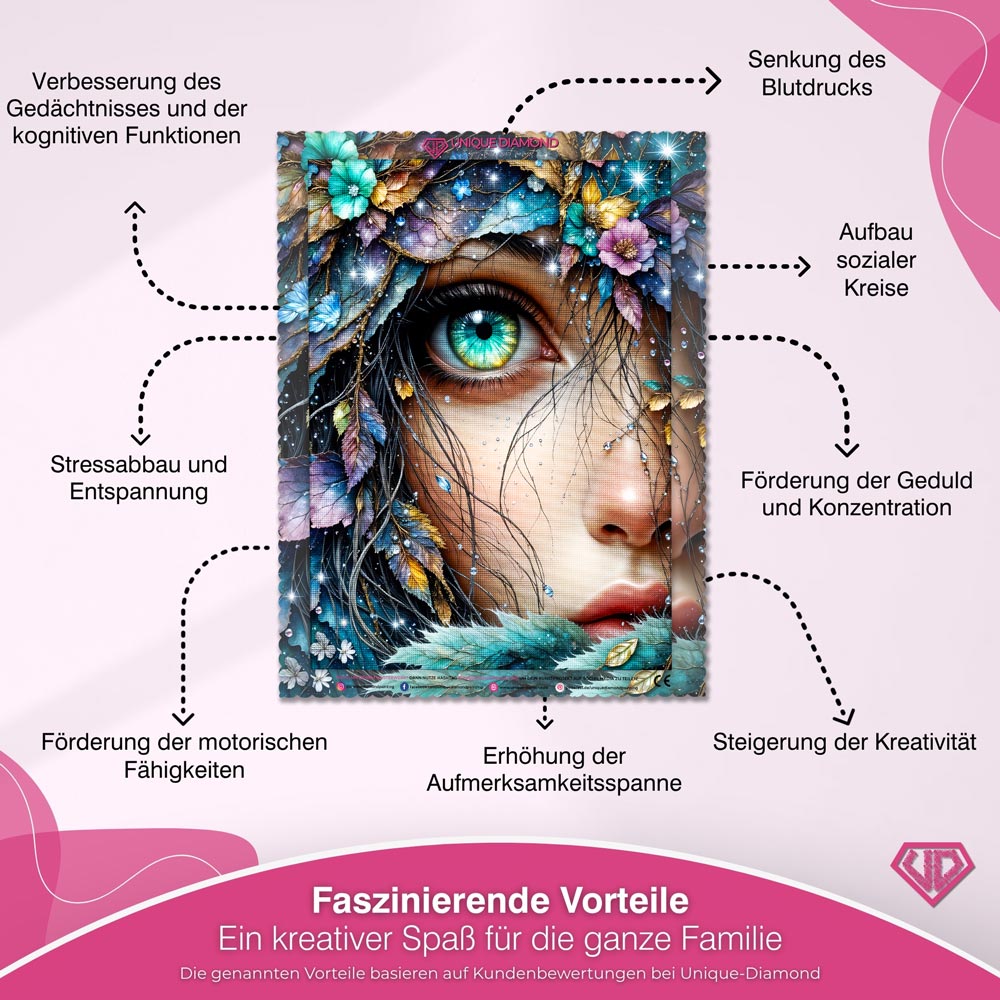 5D Diamond Painting – Eye of the Forest Soul Unique-Diamond