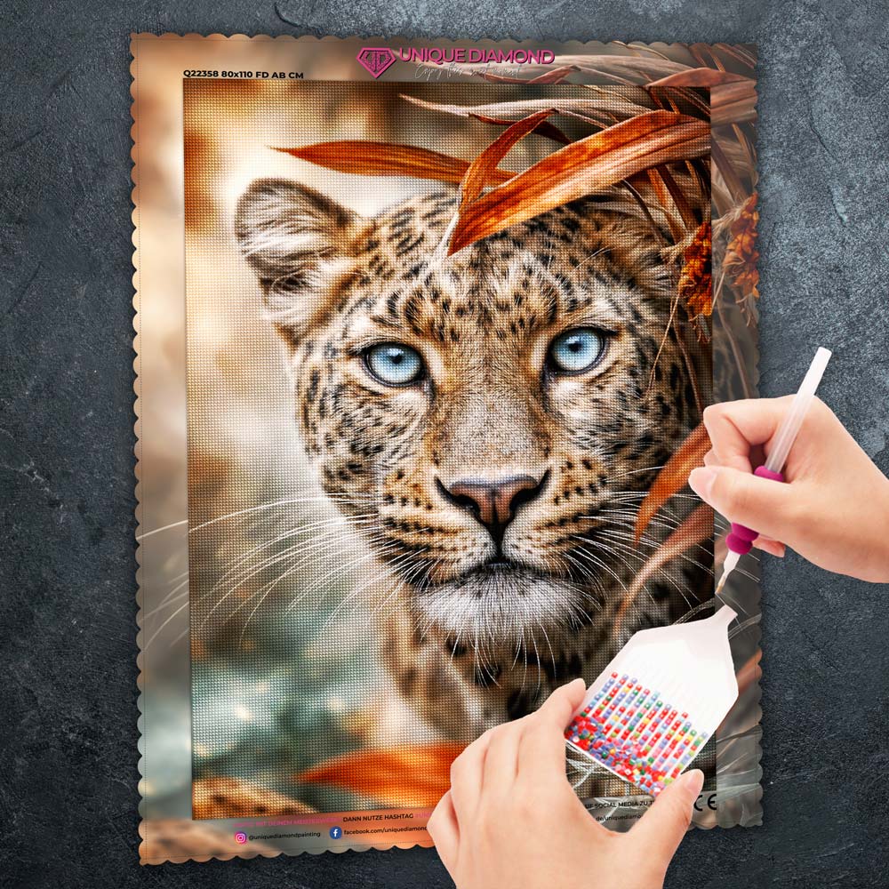 5D Diamond Painting – Eyes of the Wild Unique-Diamond