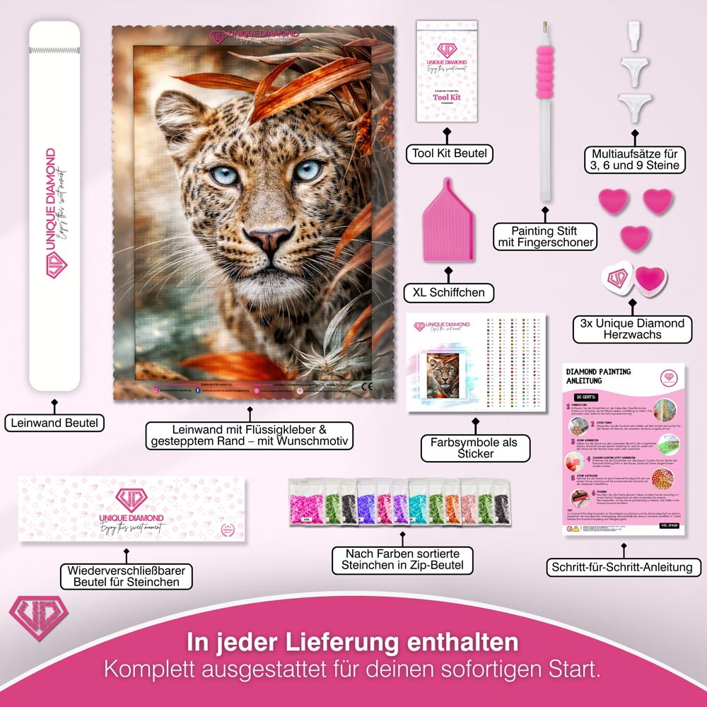 5D Diamond Painting – Eyes of the Wild Unique-Diamond