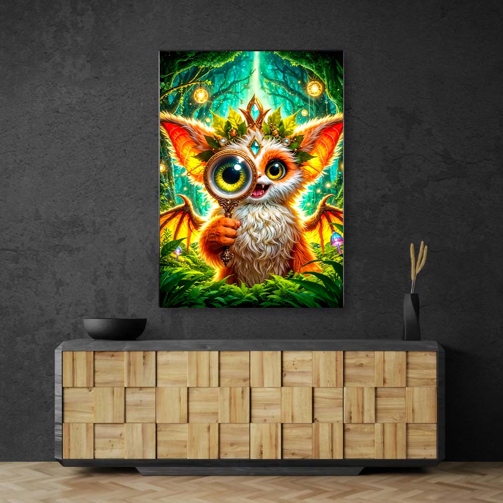 5D Diamond Painting – Finni, Hüterin des Waldblicks