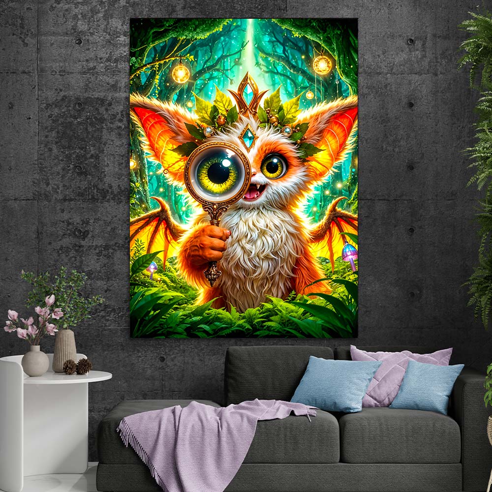 5D Diamond Painting – Finni, Hüterin des Waldblicks