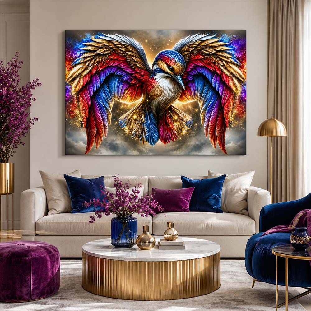 5D Diamond Painting – Flügel aus Farbenlicht