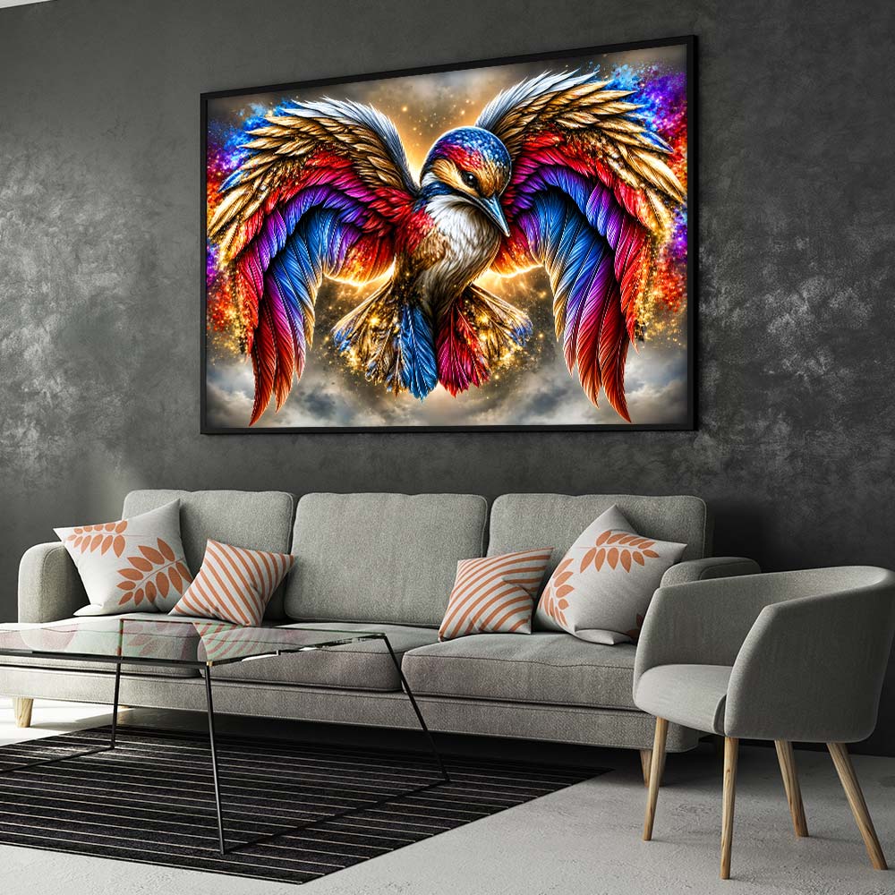 5D Diamond Painting – Flügel aus Farbenlicht